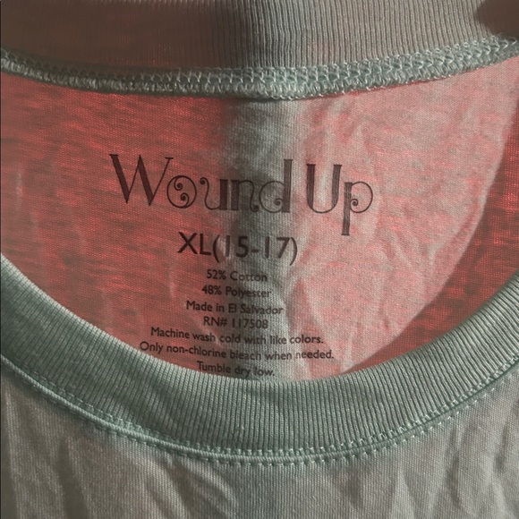 Wound Up Mint Green Tee - Picture 2 of 2